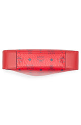 MCM Aren Logo Crossbody Bag Candy Red