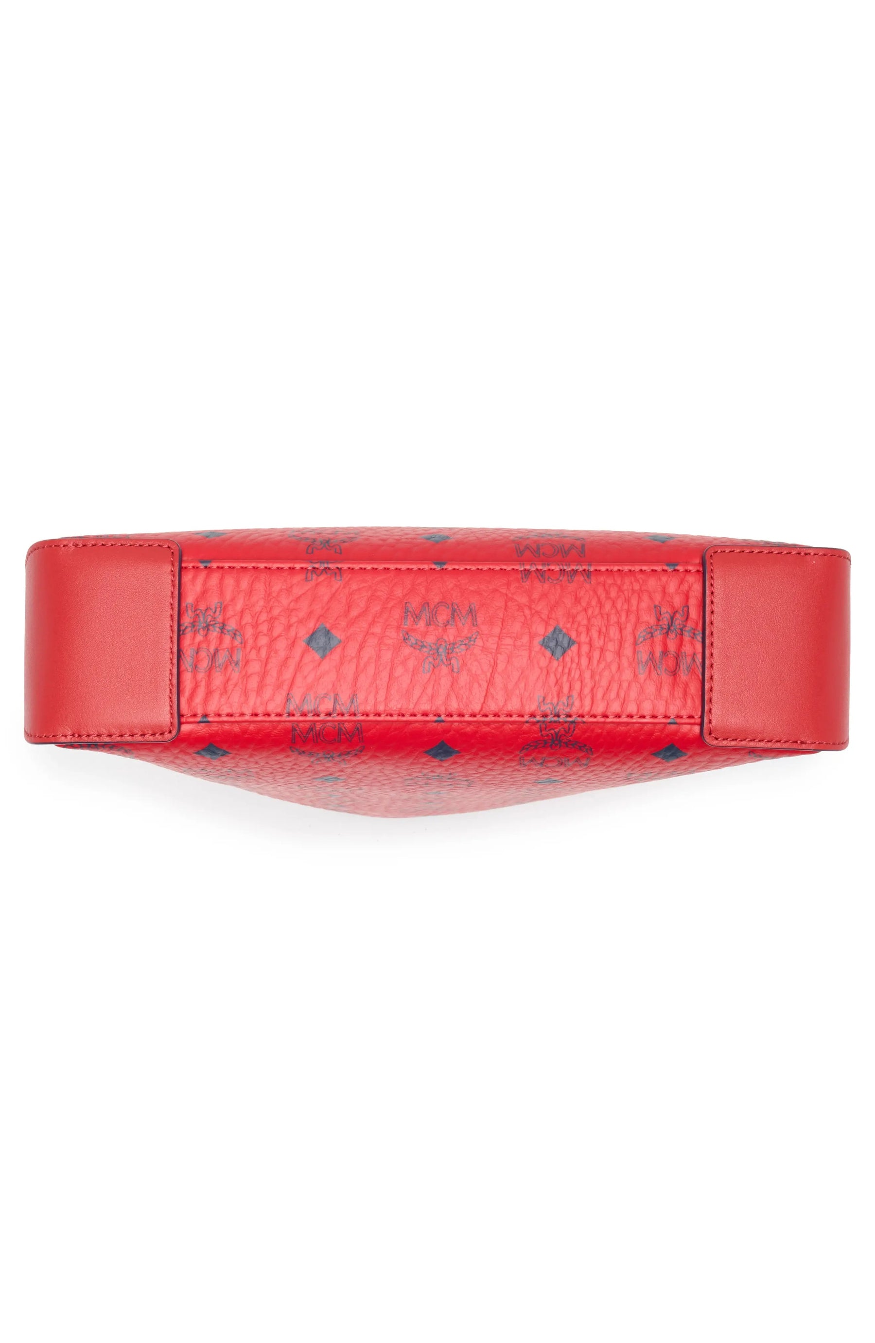 MCM Aren Logo Crossbody Bag Candy Red