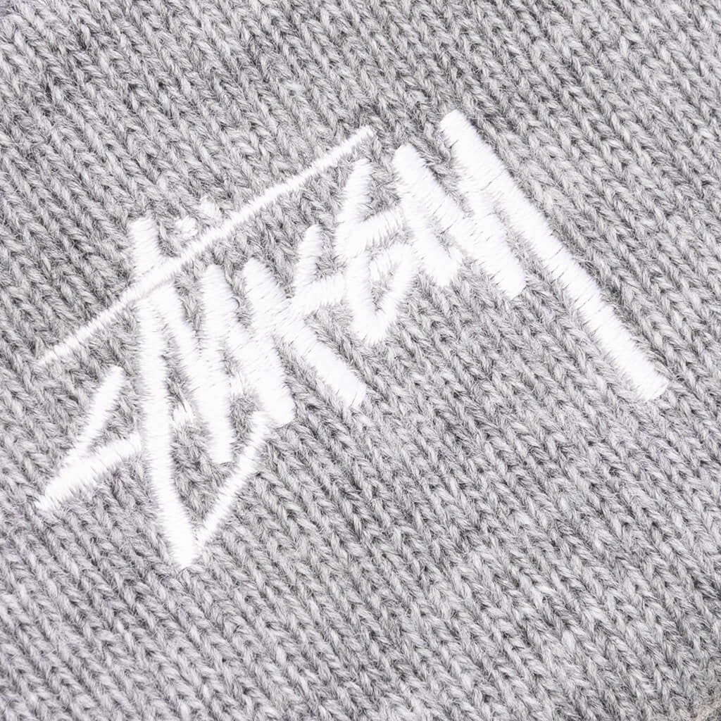 Stussy Stock Cuff Beanie - Grey Heather