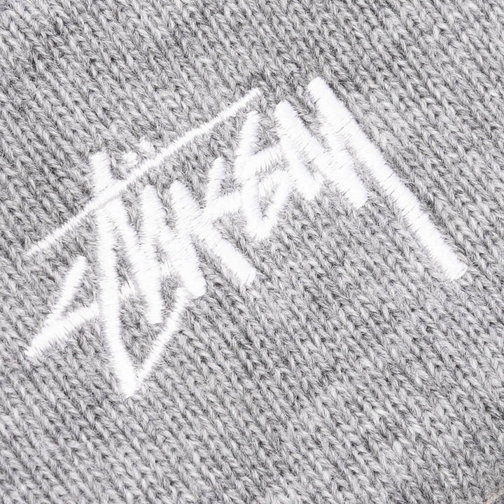 Stussy Stock Cuff Beanie - Grey Heather