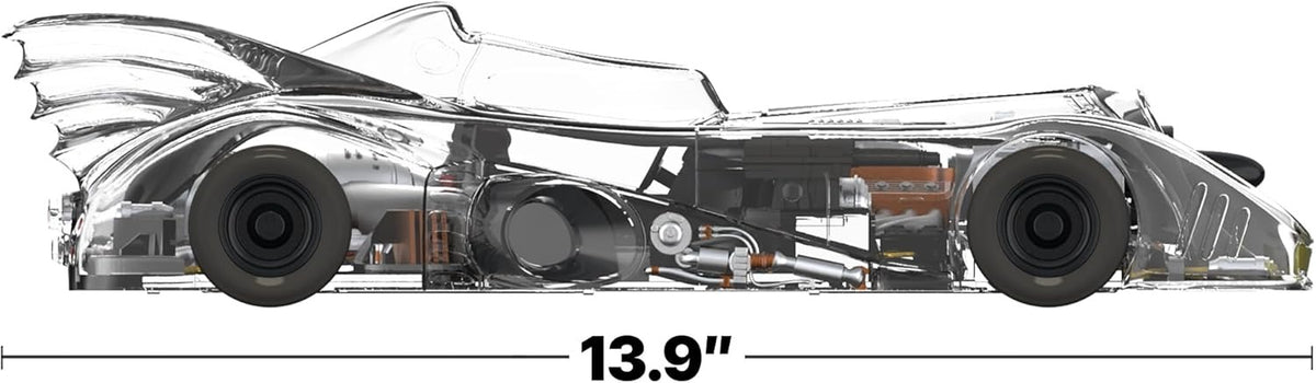 Super7 Batman 1989 Batmobile Clear X-Ray Super Cyborg 13.9" Collectible