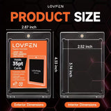 LOVFEN 25ct 35pt Magnetic Card Holders One-Touch Trading Card Protectors