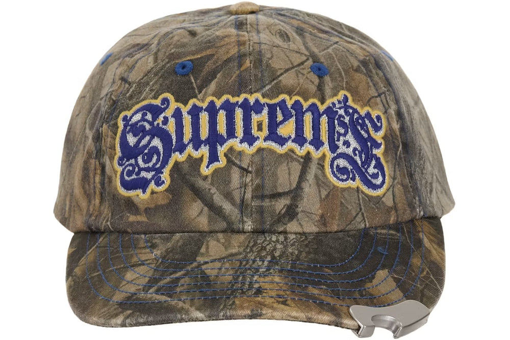 Supreme Bottle Opener 6-Panel Hat Blue Camouflage