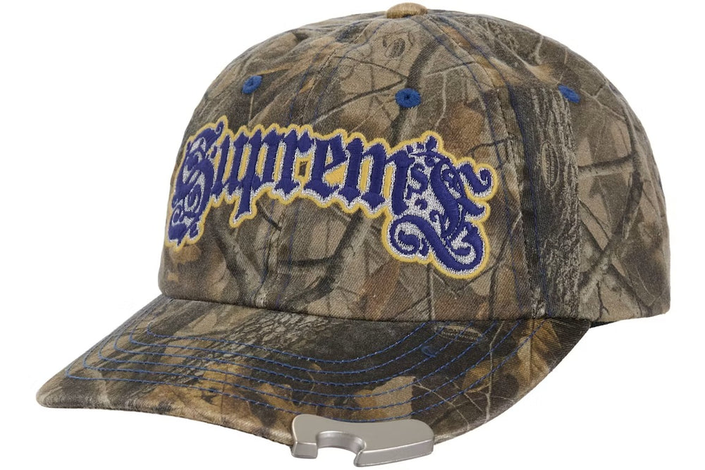 Supreme Bottle Opener 6-Panel Hat Blue Camouflage