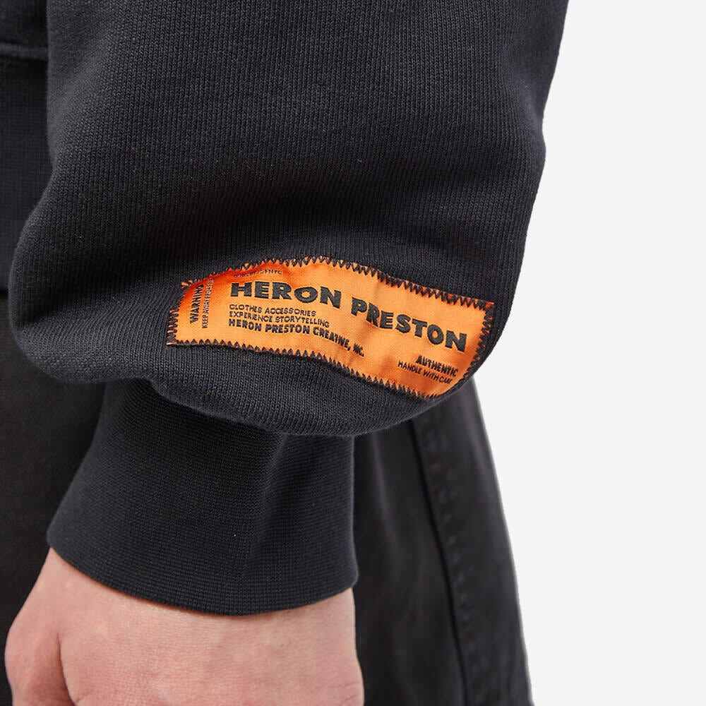 Heron Preston Black Censored Crewneck Sweatshirt