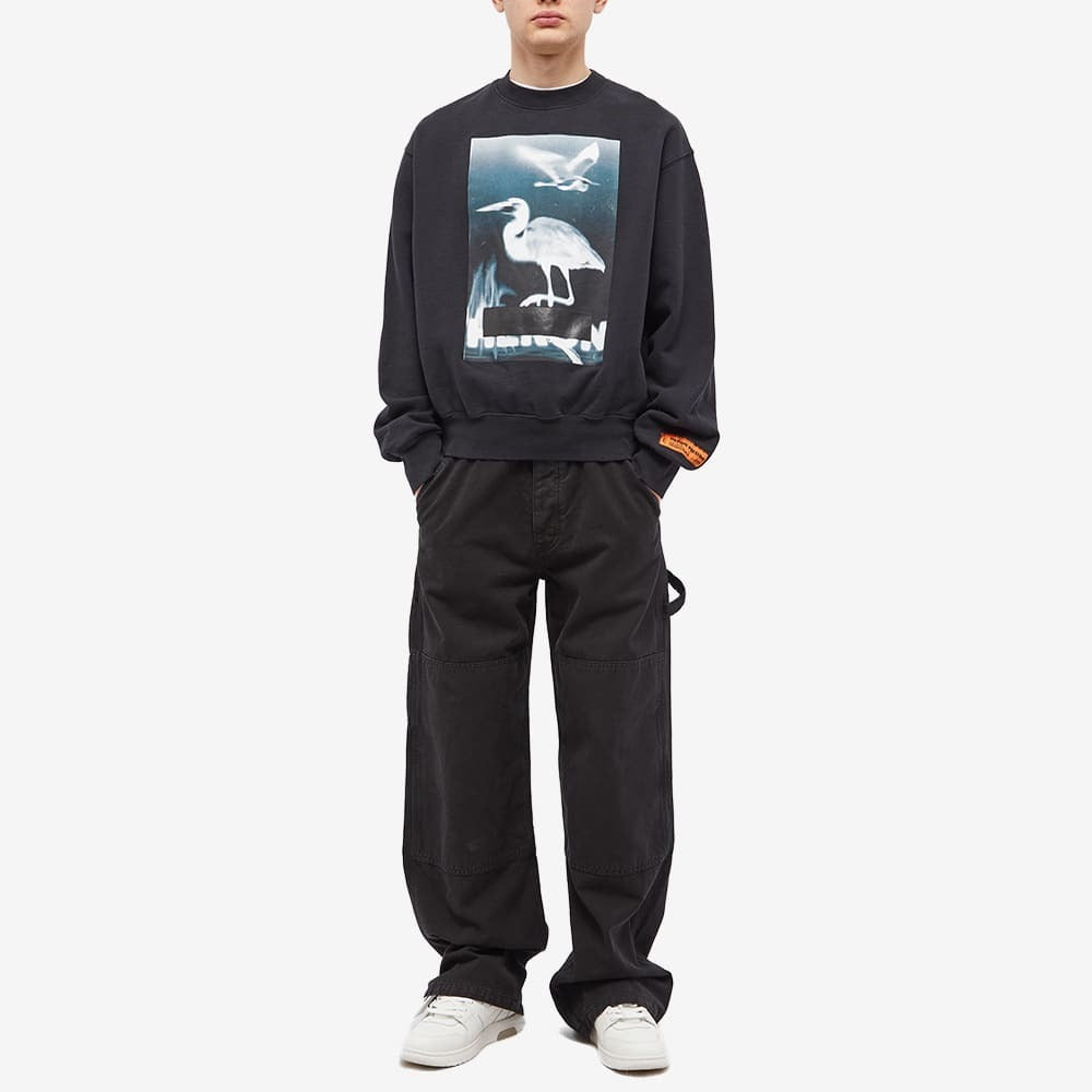Heron Preston Black Censored Crewneck Sweatshirt