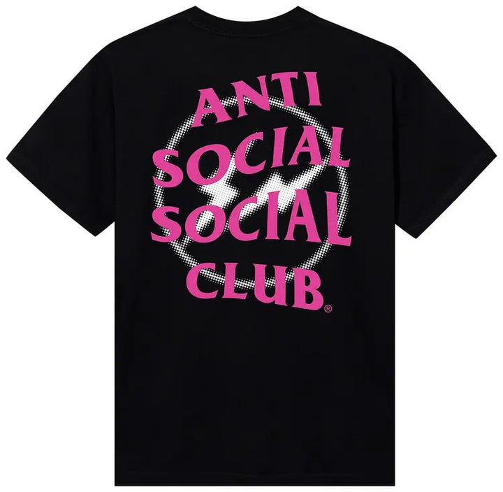 Anti Social Social Club x Fragment Design Half Tone Logo Tee 'Black/Pink'