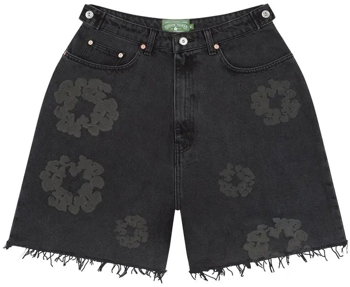 Denim Tears Mono Cotton Wreath Denim Shorts 'Black'