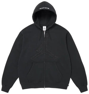 Supreme x Jordan Zip Up Hooded Sweatshirt 'Black'