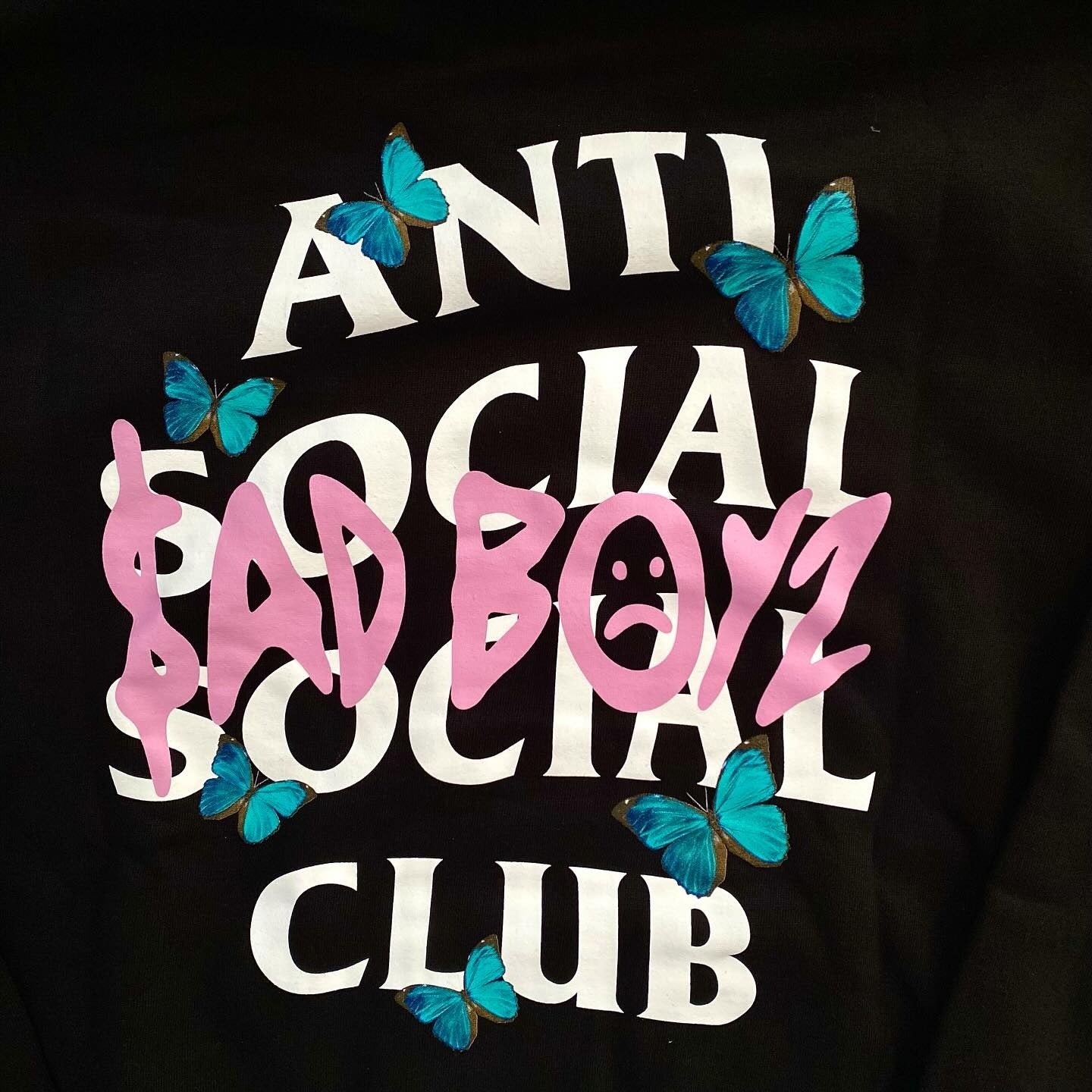 Anti Social Social Club x Junior H Sadboyz New Collab Butterflies Unisex