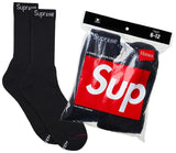 Supreme x Hanes Crew Socks (4-Pack) ‘Black’