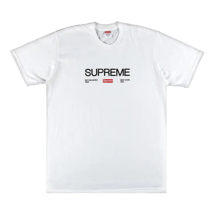Supreme Est. 1994 Tee – Classic Streetwear Staple (White) - Living Legend