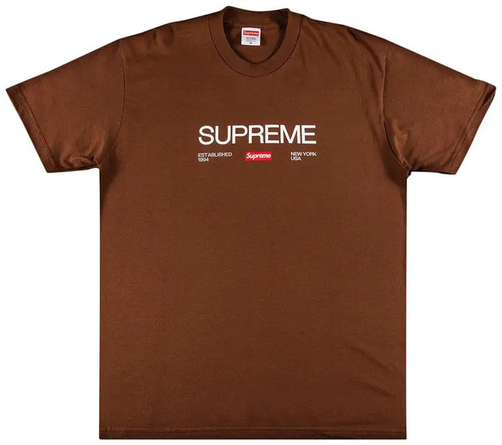 Supreme Est. 1994 Tee – Classic Streetwear Staple (Brown) - Living Legend
