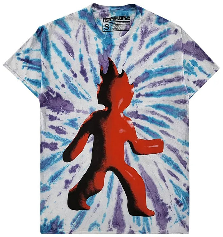 Cactus Jack by Travis Scott Flame Tee 'Tie Dye' - Living Legend