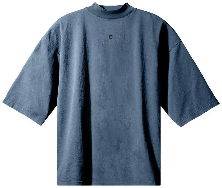 Yeezy Gap Engineered by Balenciaga Logo 3/4 Sleeve Tee 'Dark Blue' - Living Legend