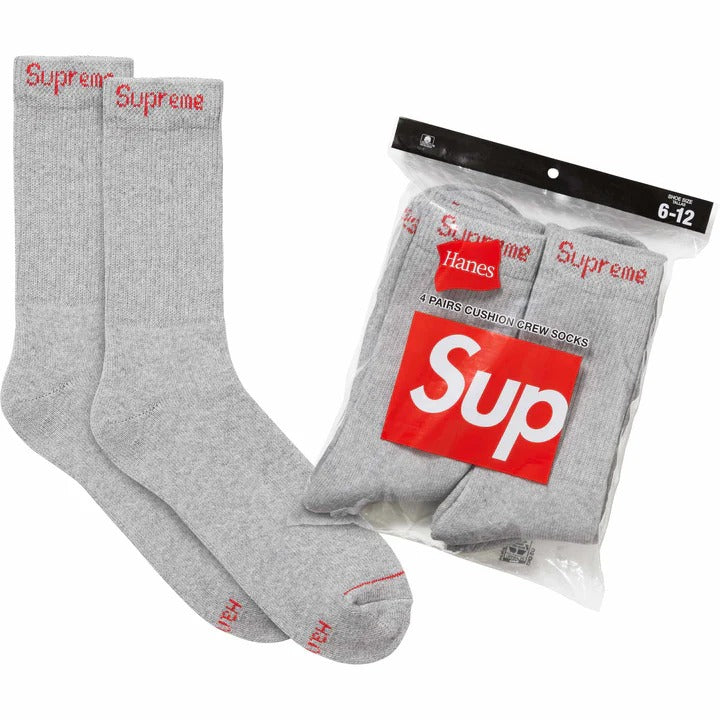 Supreme x Hanes Crew Socks (4-Pack)