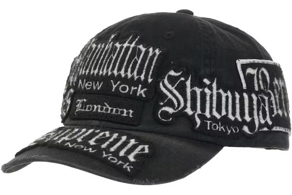 Supreme City Patches 6-Panel Hat 'Black' (SS26)