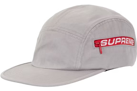 Supreme Side Zip Camp Cap 'Grey' (SS26)