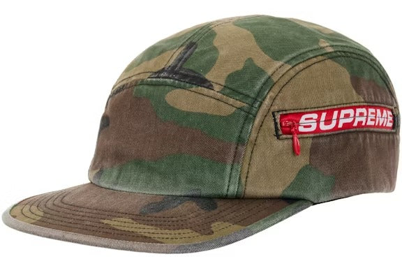 Supreme Side Zip Camp Cap 'Woodland Camo' (SS26)
