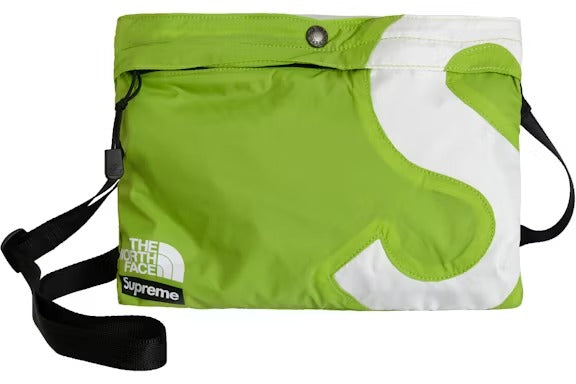 The North Face x Supreme S Logo Crossbody Shoulder Bag 'Lime Green' (2018)