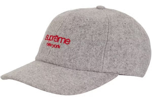 Supreme Waxed Wool 6-Panel Grey