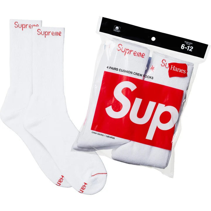 Supreme x Hanes Crew Socks (4-Pack)