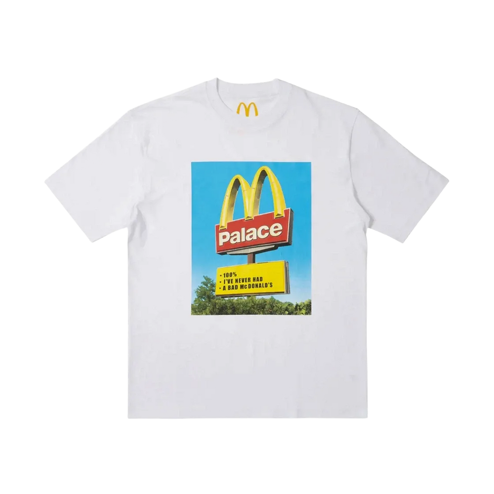 Palace x McDonald’s Sign T-Shirt – White - Living Legend