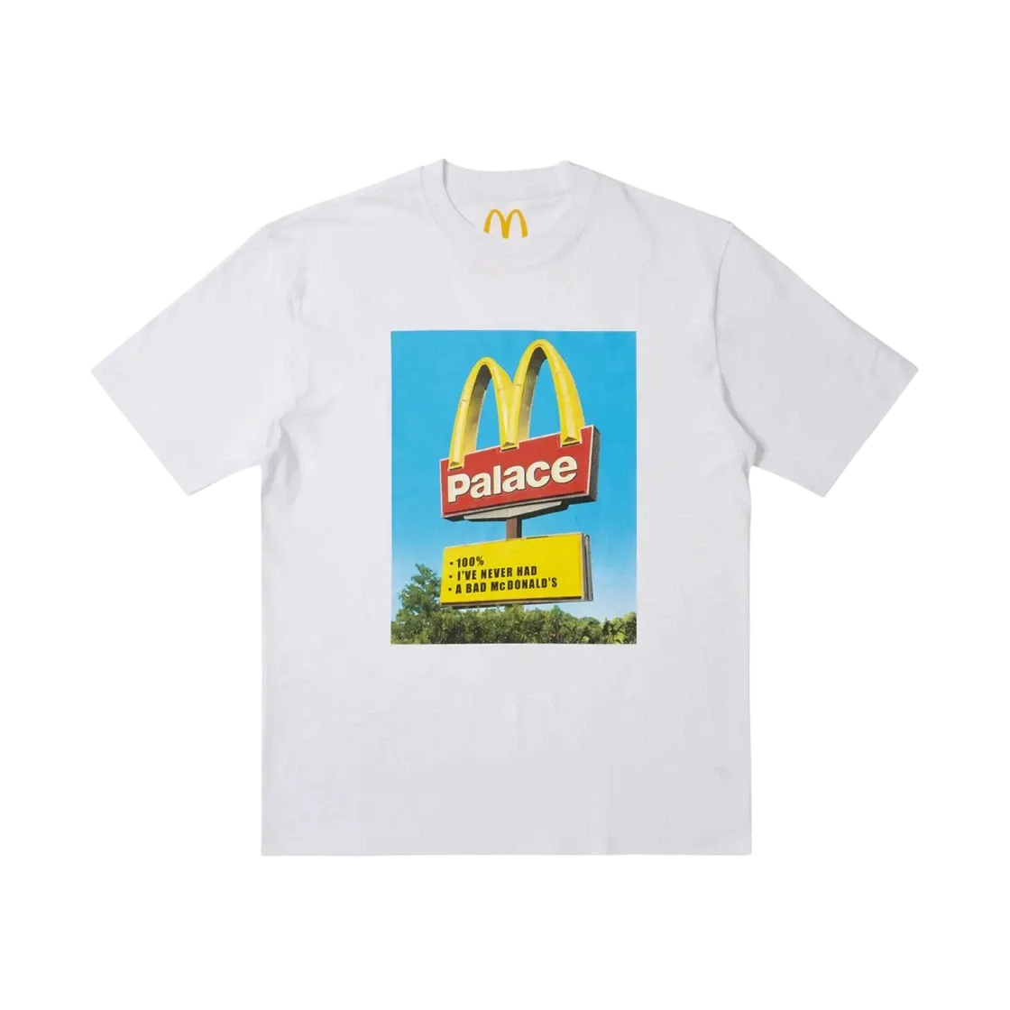 Palace x McDonald’s Sign T-Shirt – White - Living Legend