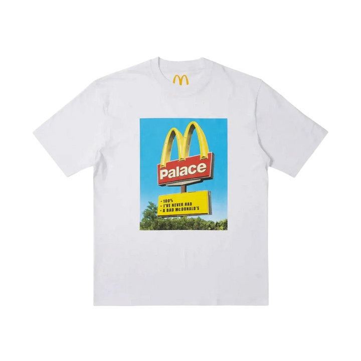 Palace x McDonald’s Sign T-Shirt – White - Living Legend