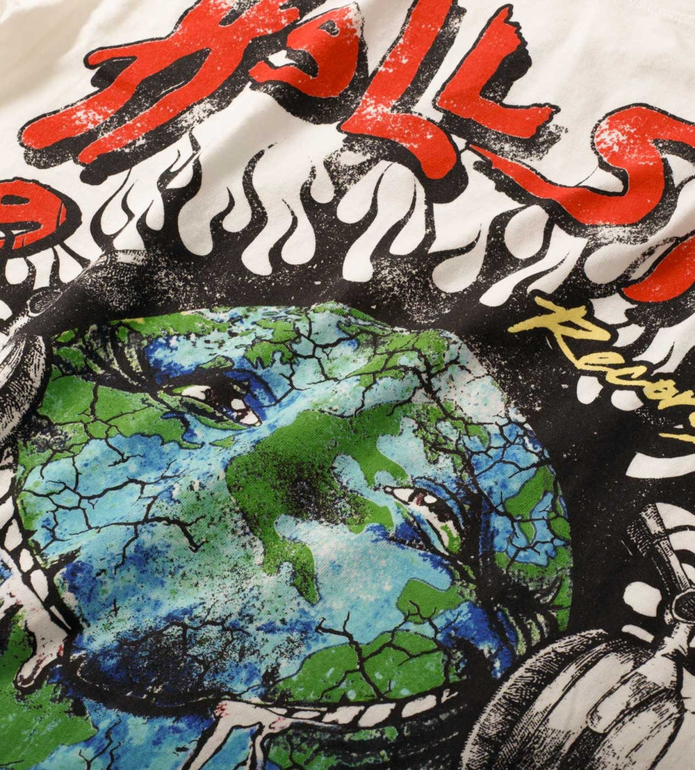 Hellstar Studios Heaven On Earth Tee – Cream (Overseas Exclusive) - Living Legend