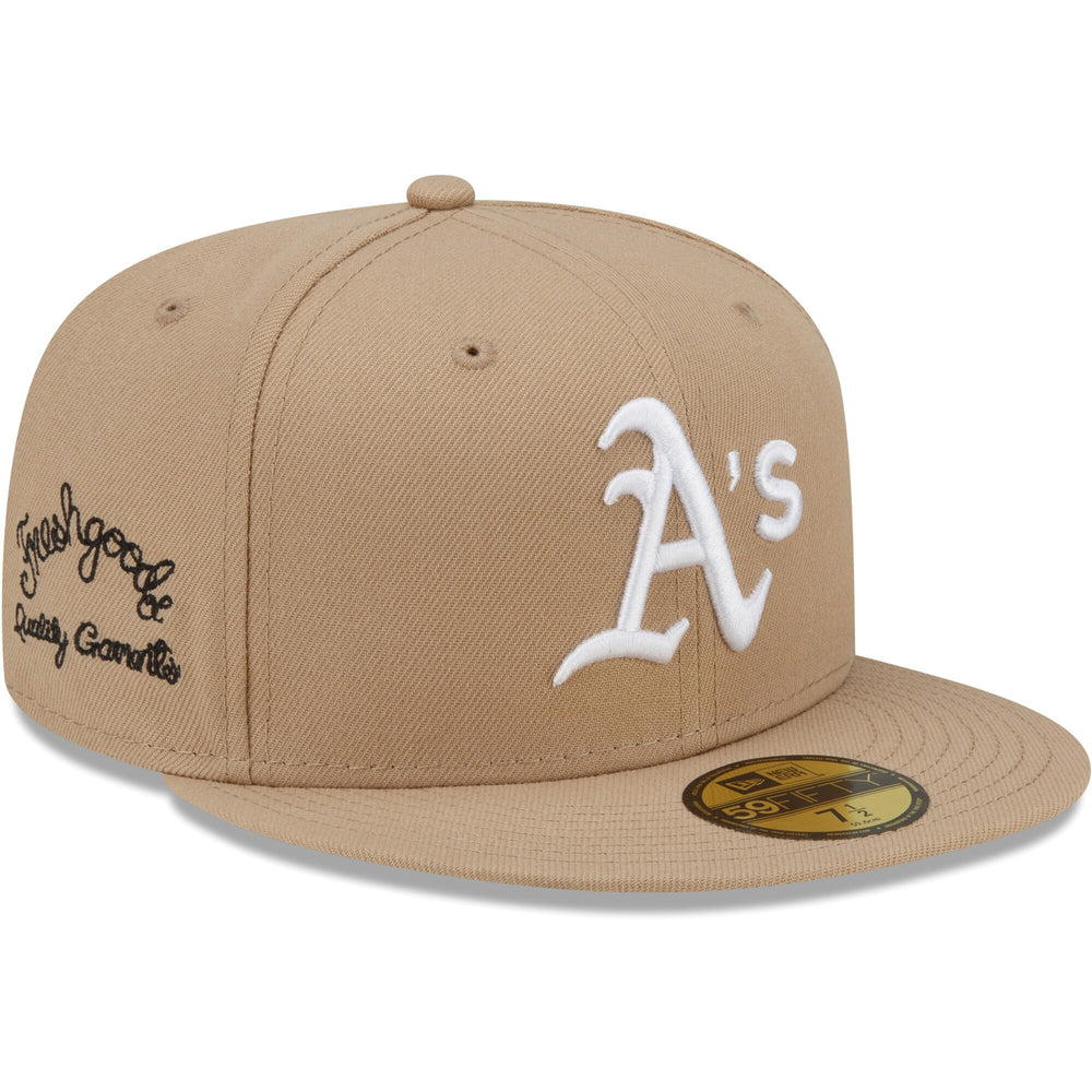 New Era X Joe Fresh Goods Oakland Athletic Fitted Hat Tan And Pink 7 7/8 - Living Legend