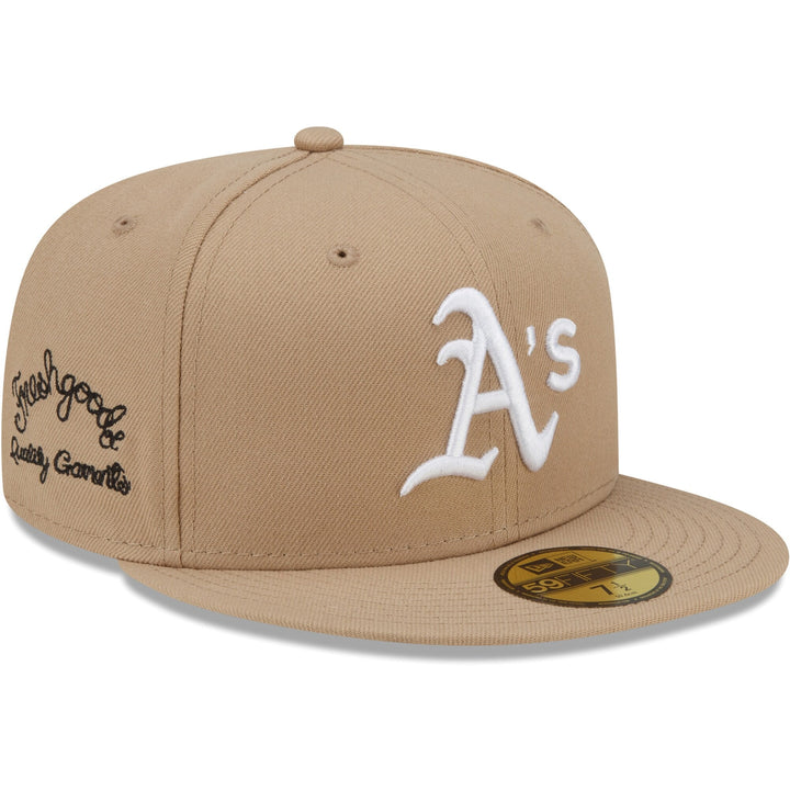 New Era X Joe Fresh Goods Oakland Athletic Fitted Hat Tan And Pink 7 7/8 - Living Legend