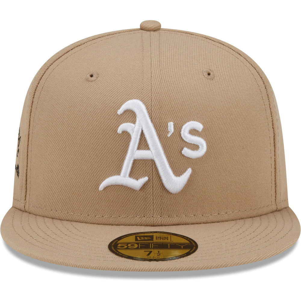 New Era X Joe Fresh Goods Oakland Athletic Fitted Hat Tan And Pink 7 7/8 - Living Legend