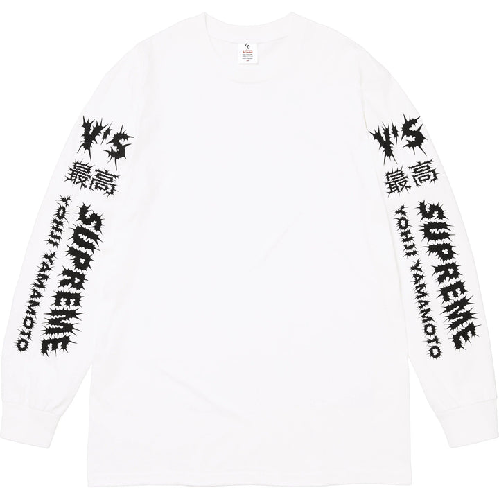 Supreme FW25 Yohji Yamamoto Y's Longsleeve L/S Tee White Size XL New In Hand