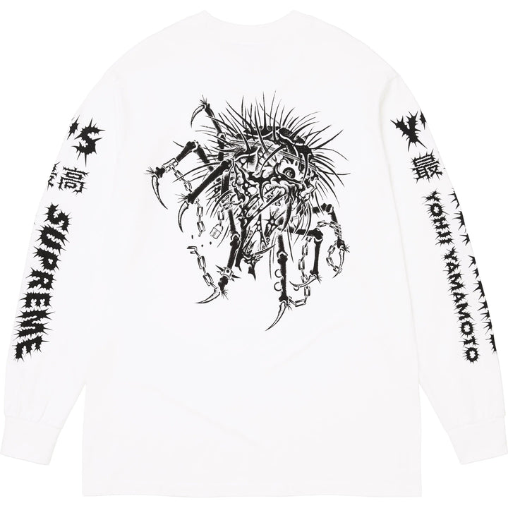 Supreme FW25 Yohji Yamamoto Y's Longsleeve L/S Tee White Size XL New In Hand