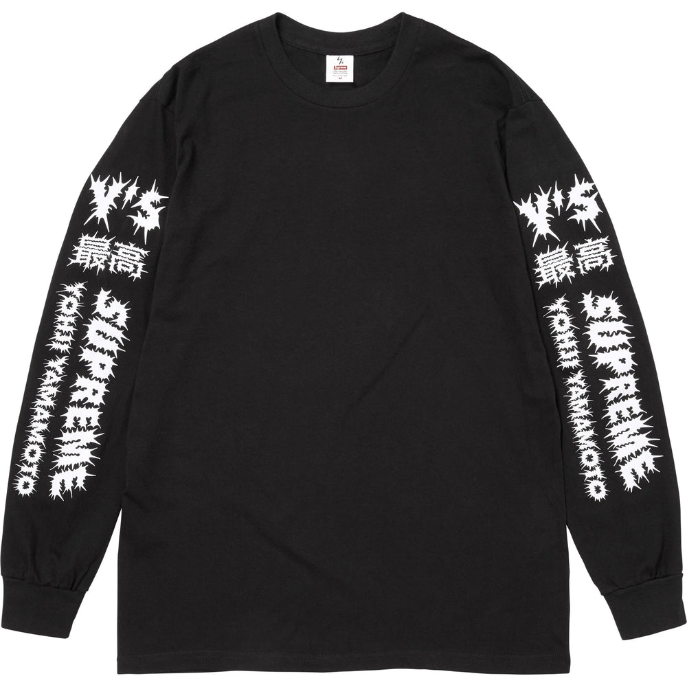 Supreme FW25 Yohji Yamamoto Y's Longsleeve L/S Tee Black Size XXL