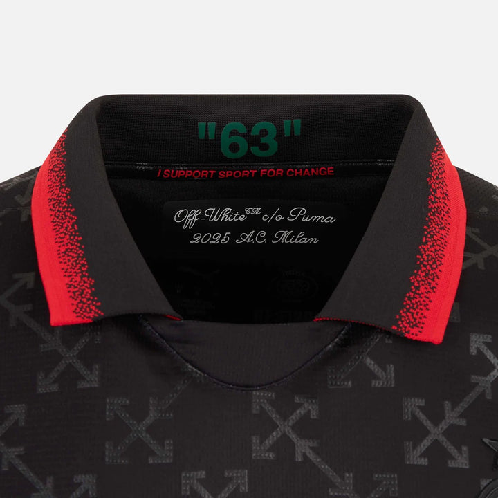 Puma BLACK JERSEY PUMA X AC MILAN X OFF-WHITE™ 2024/25 - Living Legend