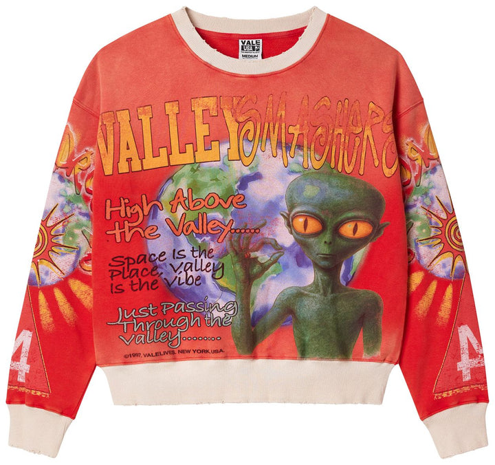 Vale Forever Red Alien Crewneck – Orange (Sold Out / Rare)