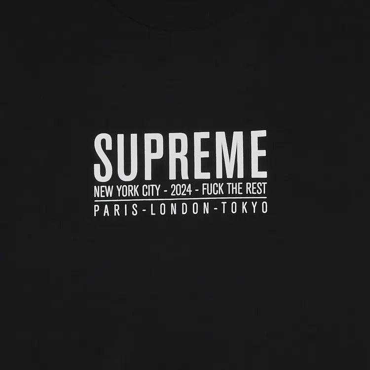 Supreme Paris Tee Black 2024 - Living Legend
