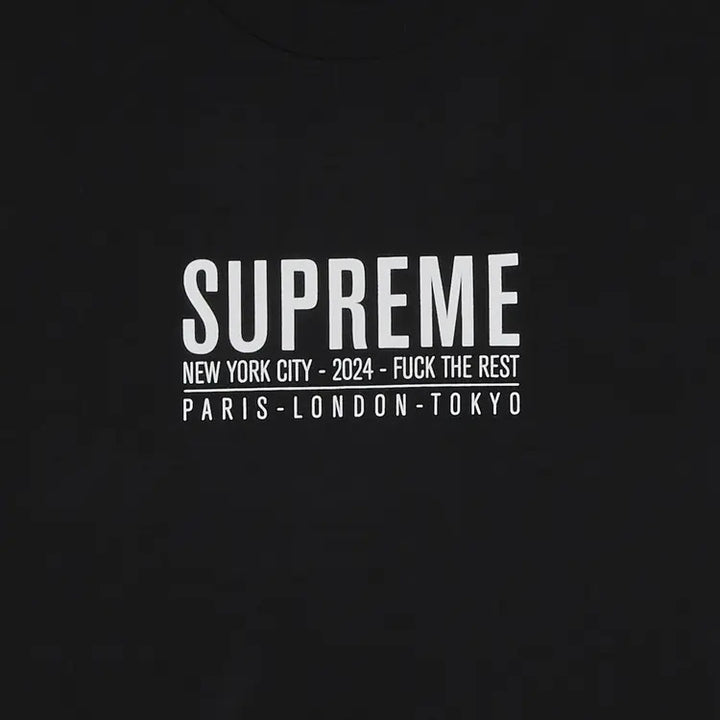 Supreme Paris Tee Black 2024 - Living Legend