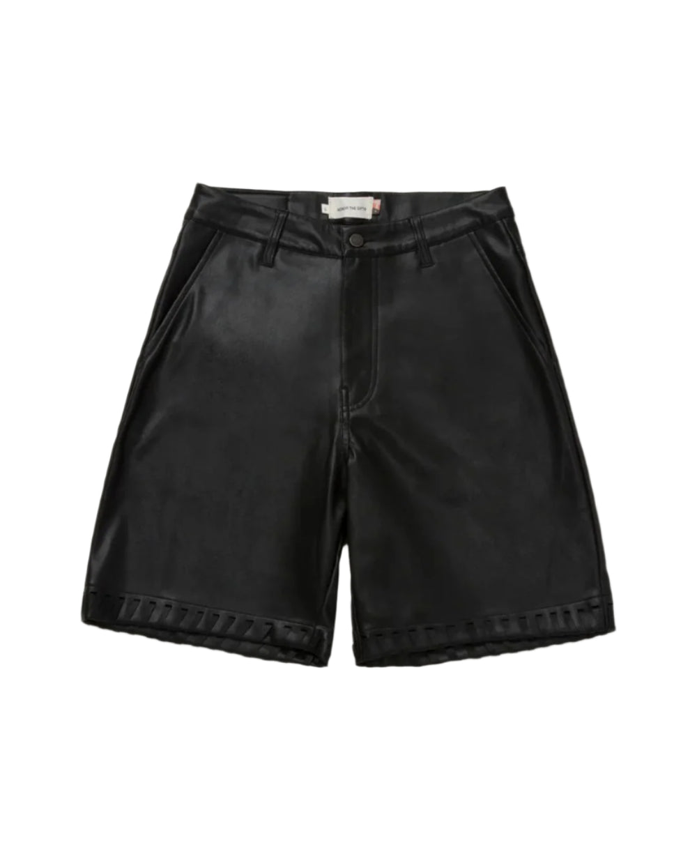 Honor The Gift Vegan Faux Black Leather Shorts