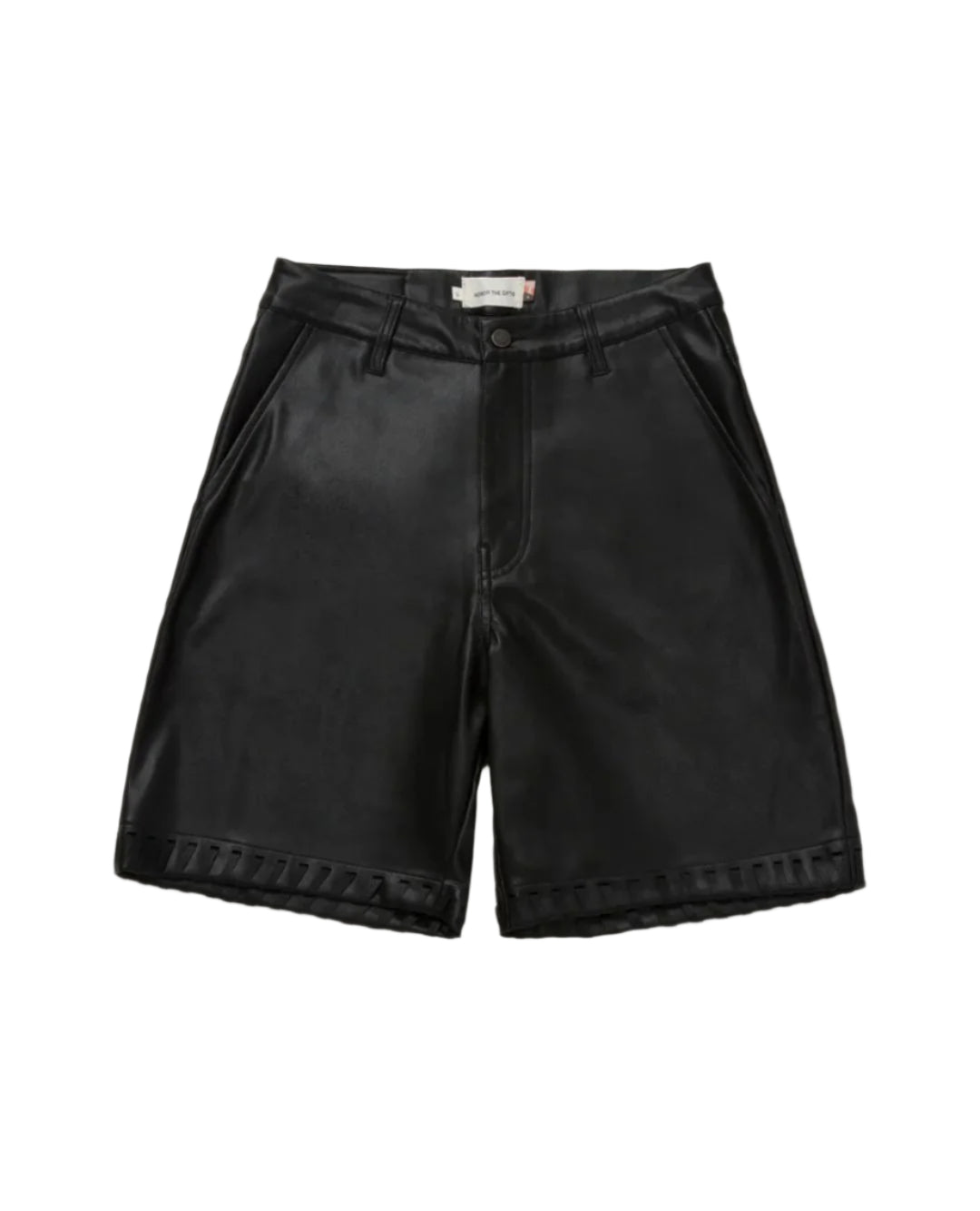 Honor The Gift Vegan Faux Black Leather Shorts