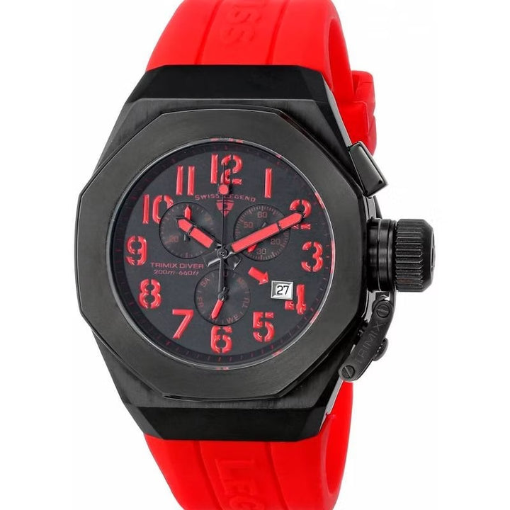 Swiss Legend Trimix Diver Chronograph Watch – Black 44mm (10542-BB-01-SA)