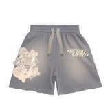 Retrovert Cluster Patch Shorts Grey
