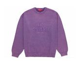 Supreme Overdyed Raised Sweater Purple
