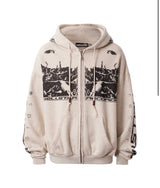 HELLSTAR MOSHPIT ZIP-UP HOODIE