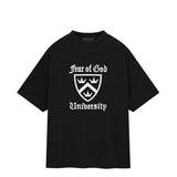 Fear of God Essentials Oversized Black University Crest Tee (Rare)
