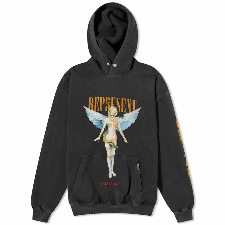 Represent Reborn Hoodie Aged Angel Black