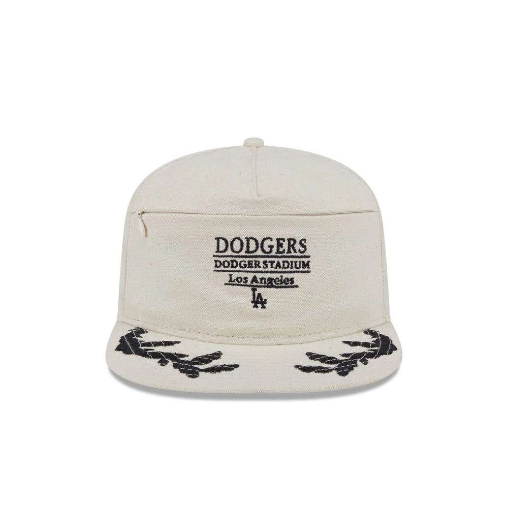 New Era Los Angeles Dodgers Front Zip Canvas 59FIFTY A-Frame Fitted Hat