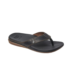 Reef Men's Cushion Lux Slippers Flip Flop Sandals Black/Brown